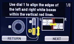 Lens Settings Screen