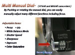 Panasonic V750K Multi Manual Dial