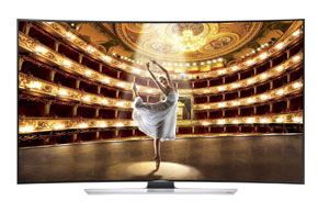 Samsung UN55HU9000 Curved 55-Inch 4K Ultra HD 3D Smart LED TV 