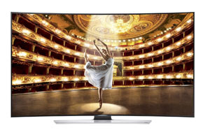 Samsung UN65HU9000 Curved 65-Inch 4K Ultra HD 3D Smart LED TV 