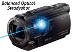 Sony 4K Camcorder with Balanced Optical Image Stabilization