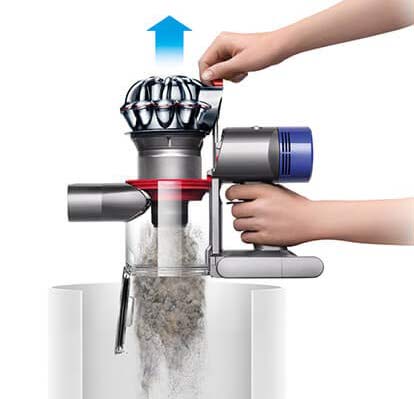 Dyson V7 Dust Ejection System