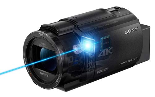 Sony 4K Camcorder with Balanced Optical Image Stabilization